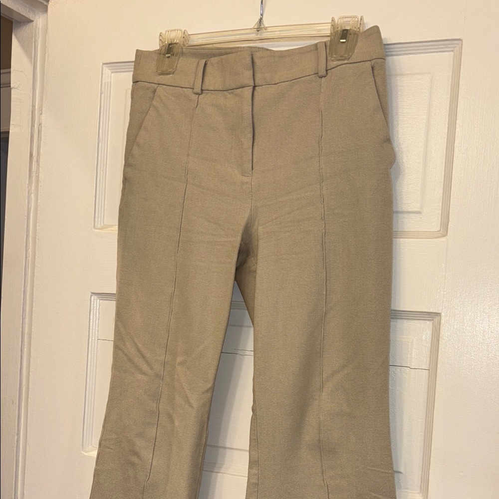 Tan Flared Pants